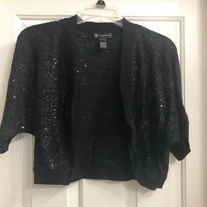 INC black sequin Bolero sweater—worn once!